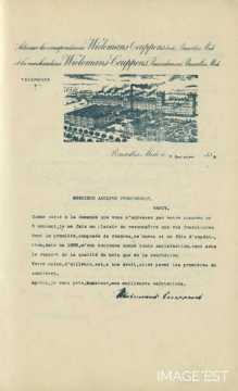 Certificat de l'entreprise Wielemans-Ceuppens (Bruxelles)